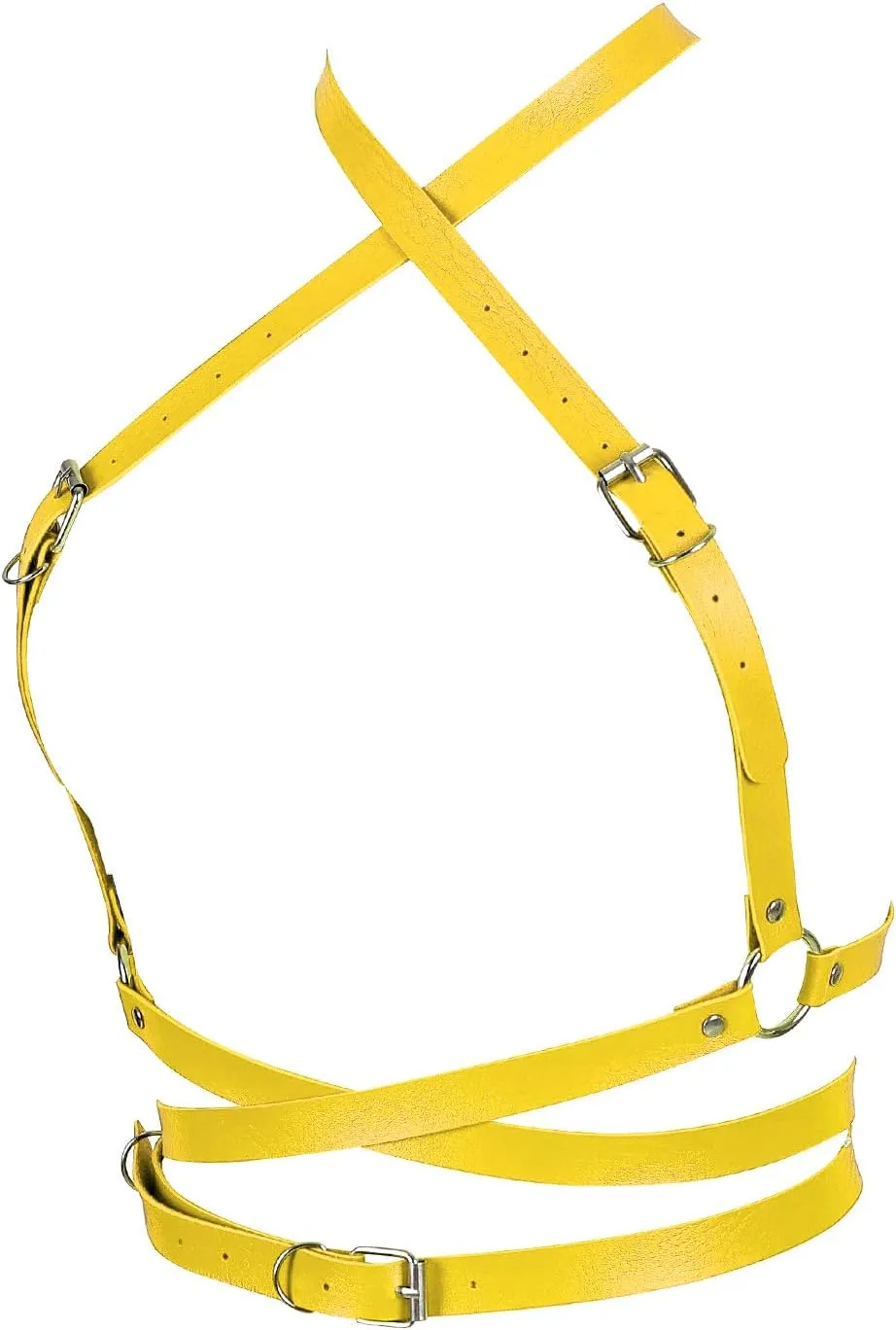 Punk Leather Harness Breast Belts Cross Tops Womens Lingerie Body Fashion Waist Accessories Clothing