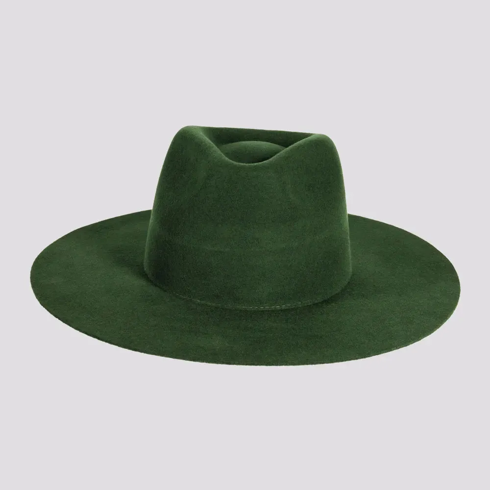 Rancher | Mens Wide Brim Felt Fedora Hat