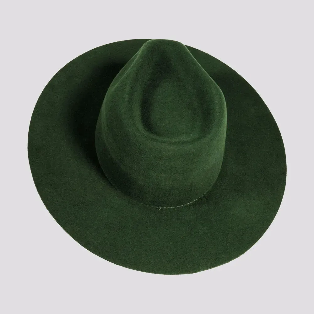 Rancher | Mens Wide Brim Felt Fedora Hat
