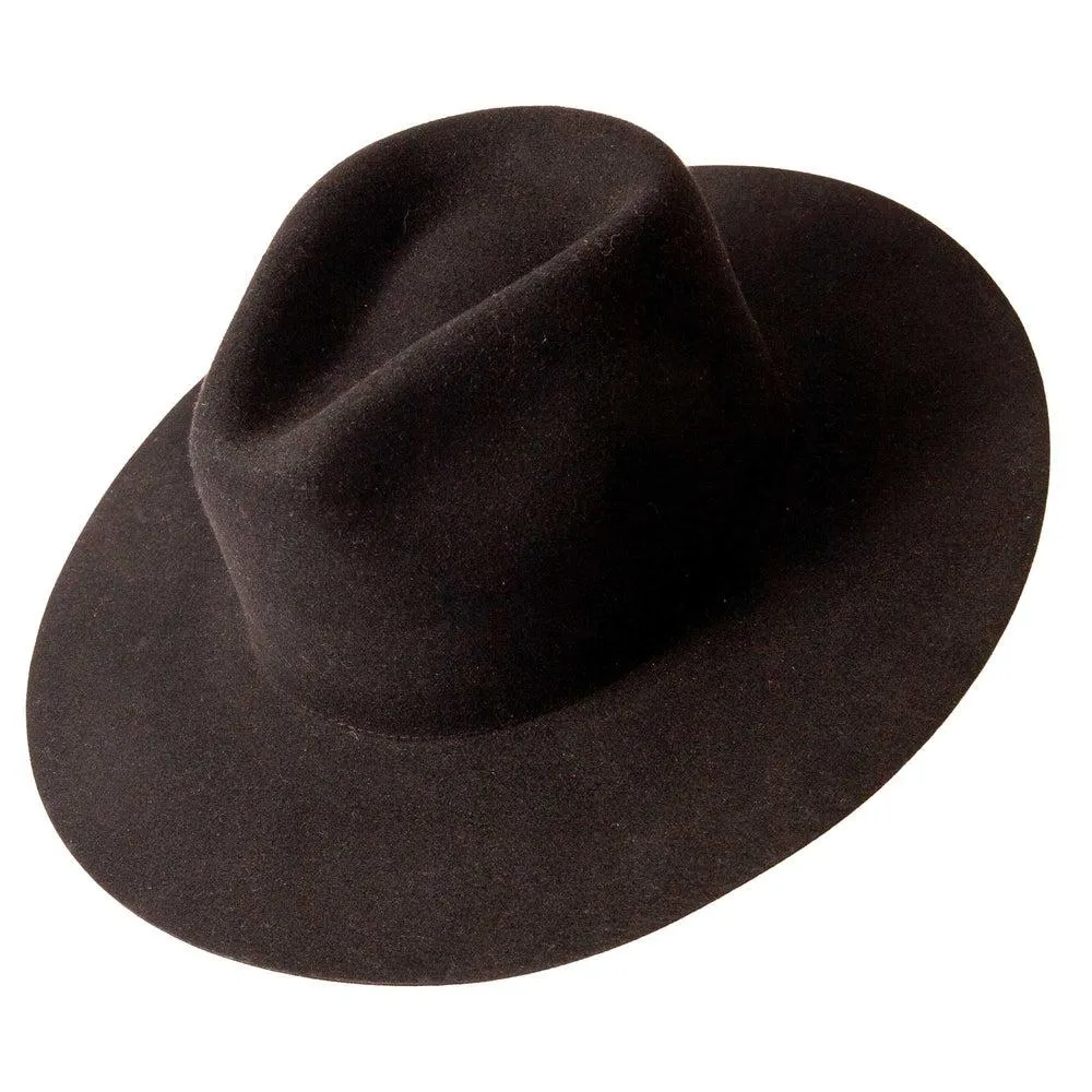 Rancher | Mens Wide Brim Felt Fedora Hat