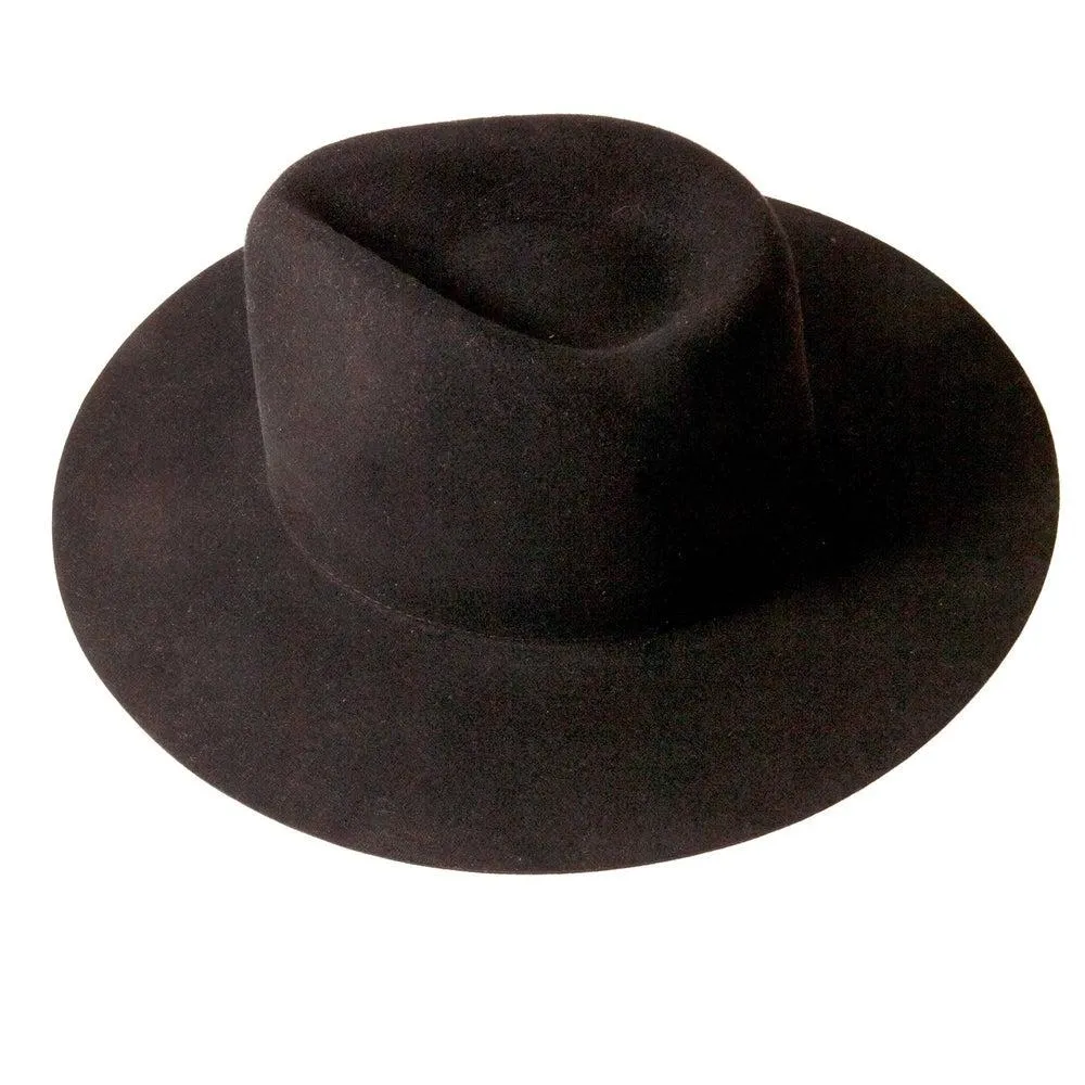 Rancher | Mens Wide Brim Felt Fedora Hat
