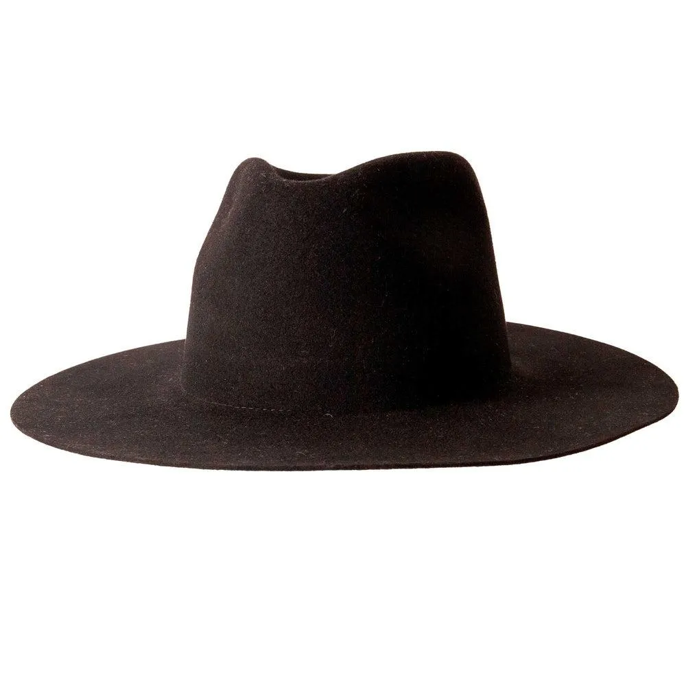Rancher | Mens Wide Brim Felt Fedora Hat