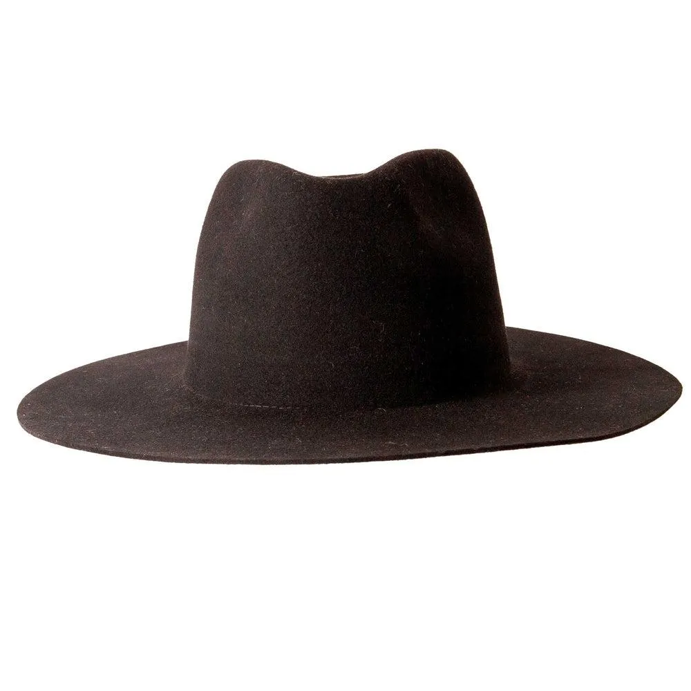 Rancher | Mens Wide Brim Felt Fedora Hat