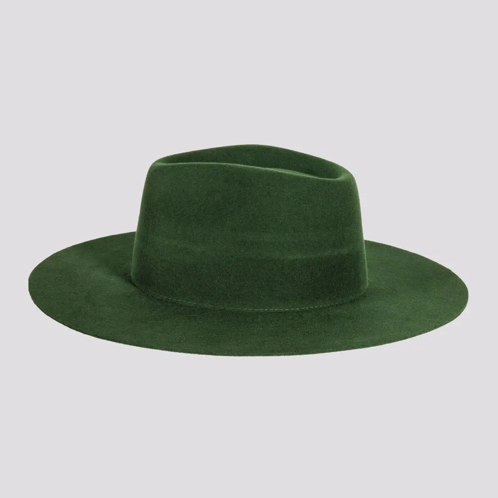 Rancher | Mens Wide Brim Felt Fedora Hat