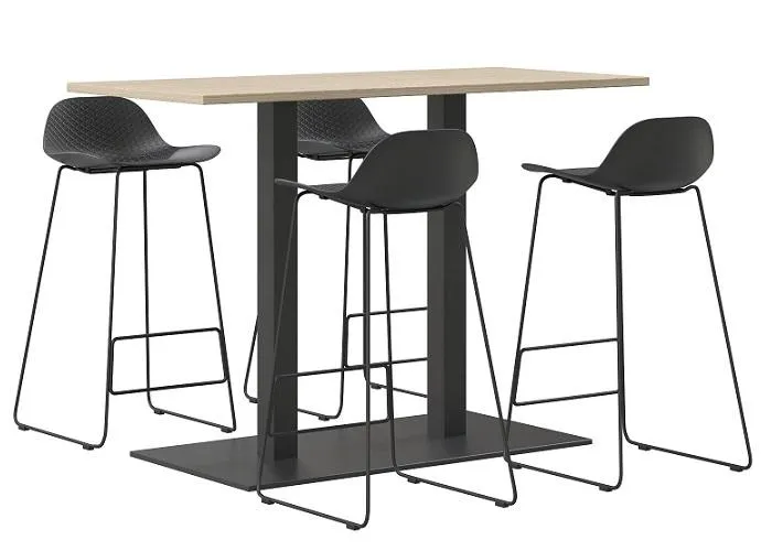 Scope 1.8m High Bar Table - Oak