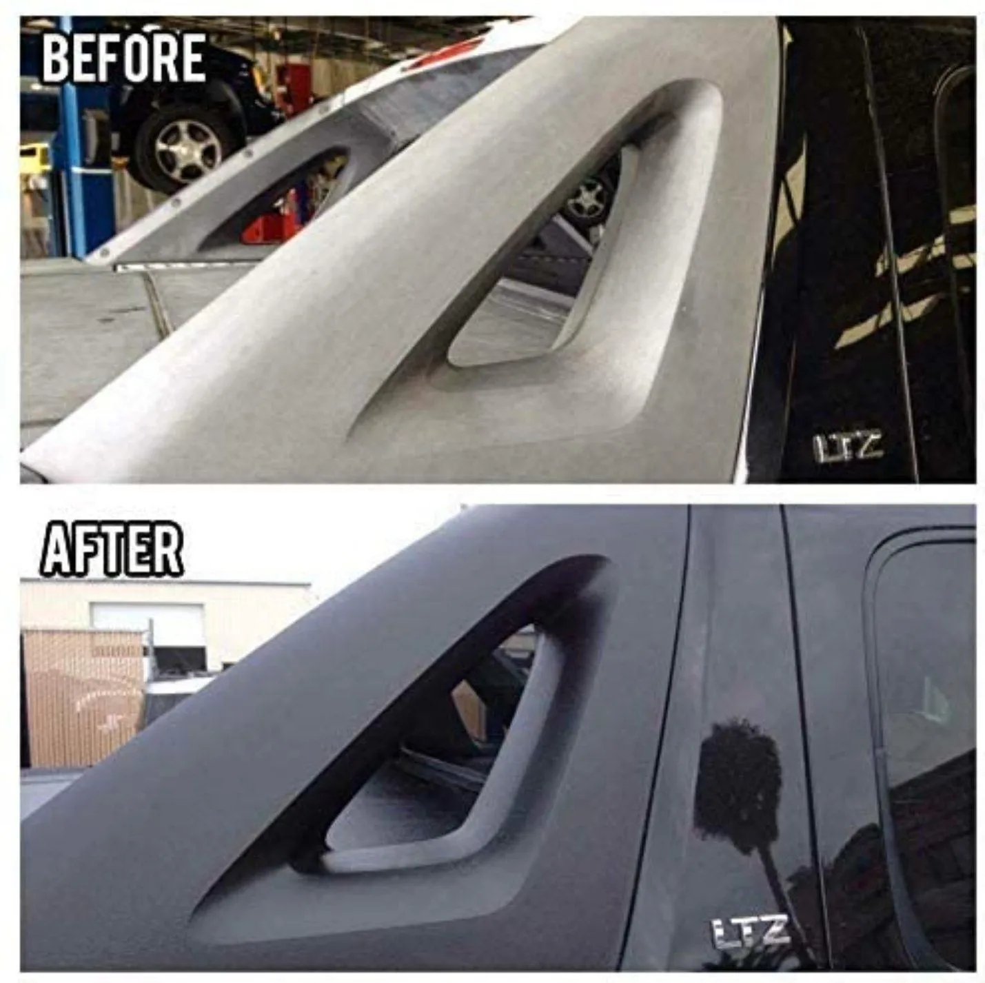 Solution Finish Black Plastic, Bumper Trim Restorer
