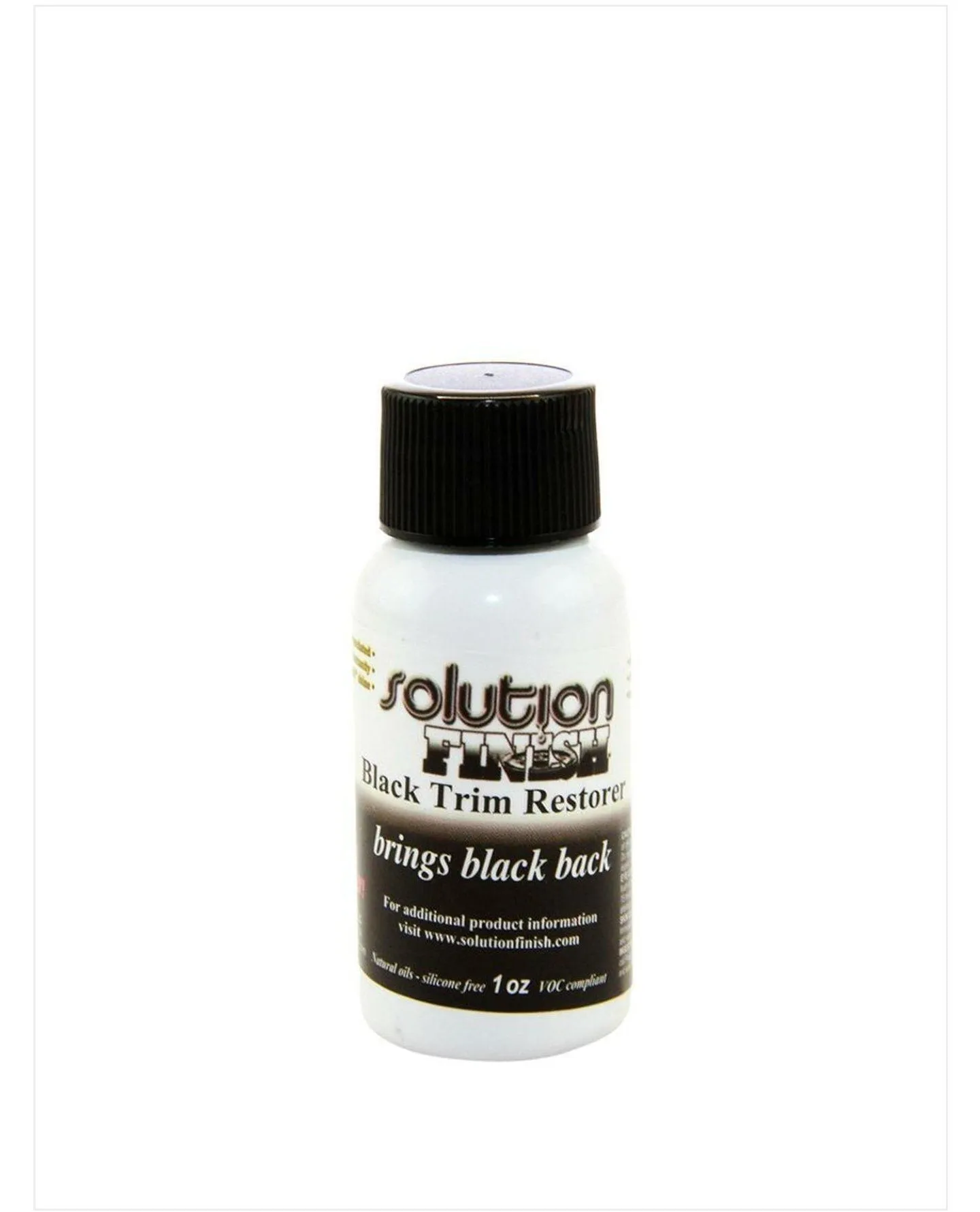 Solution Finish Black Plastic, Bumper Trim Restorer