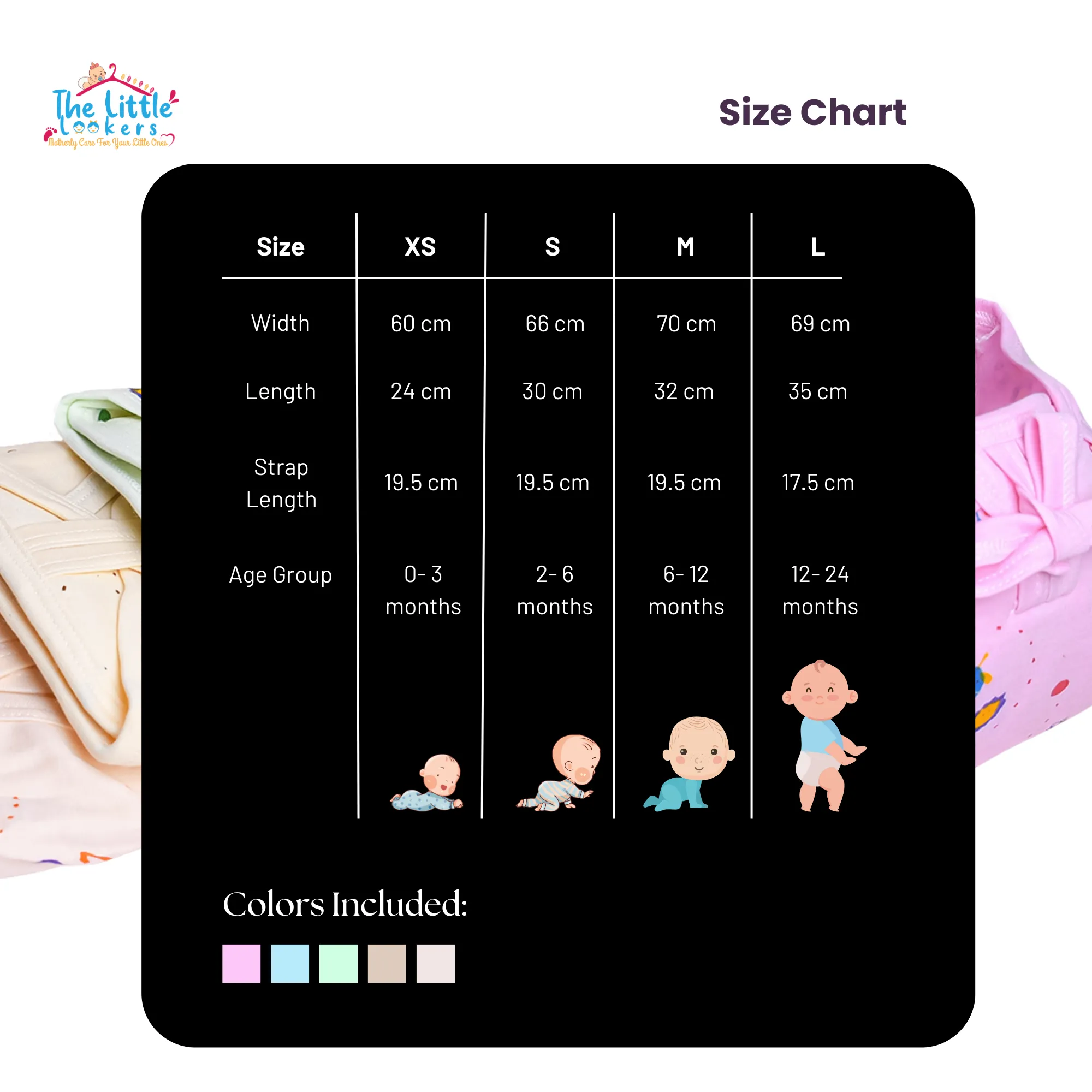 THE LITTLE LOOKERS Baby Super Soft Reusable Cotton Hosiery Nappies/Langot/Cloth Diaper Ideal for 0 Months - 2 Years Baby