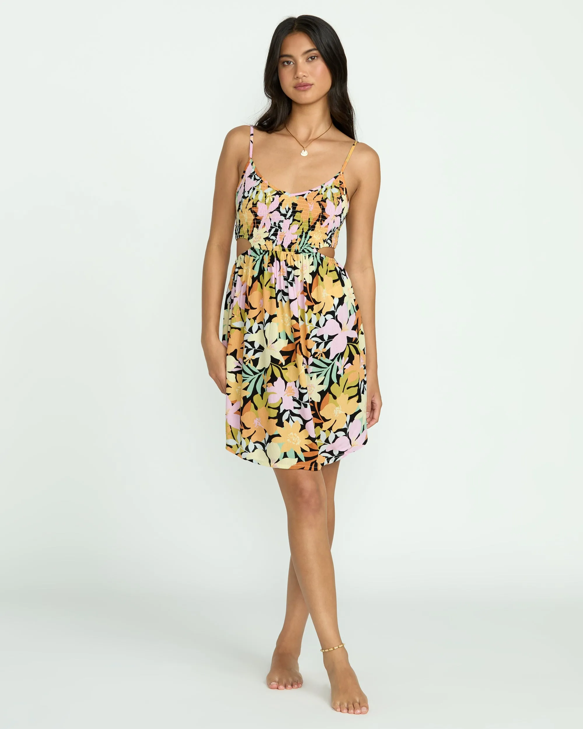 True Desire Mini Cut-Out Dress - Black Pebble 2