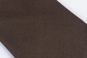 Undyed Escorial Chocolate Herringbone Bow Tie