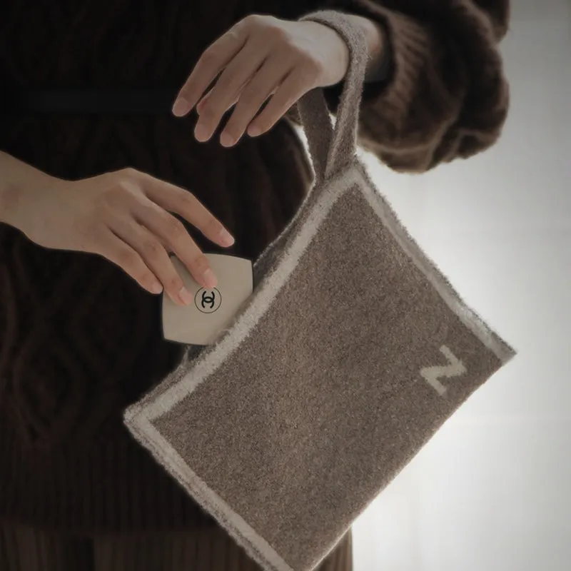 Vintage Wool Tissue Container