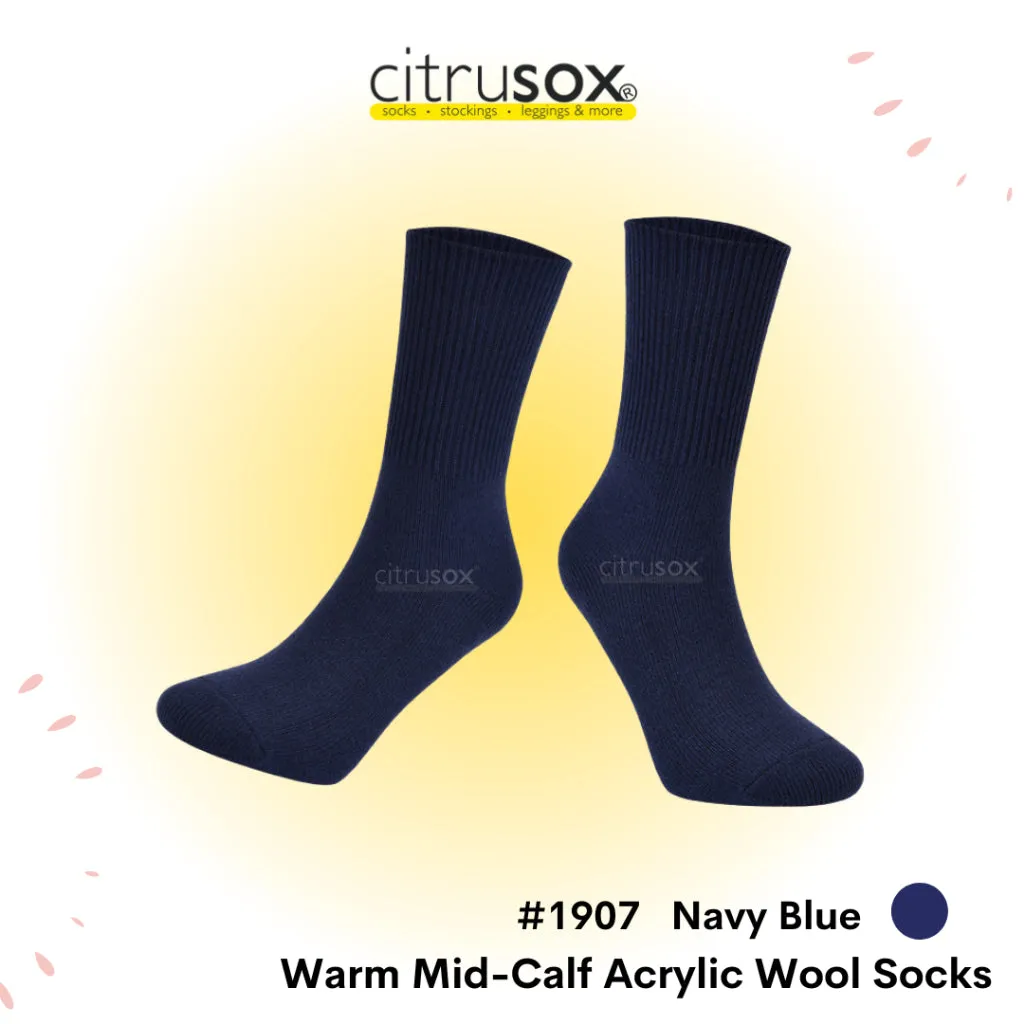 Warm Mid-Calf Acrylic Wool Socks