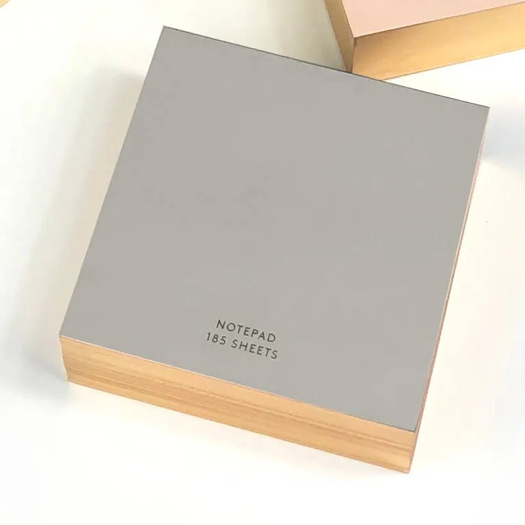 Wms&Co. Greige ColorPad Medium Long with Gilded Edge