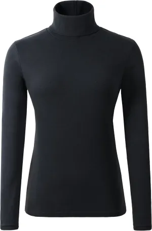 Women's Soft Cotton Turtleneck Top Basic Pullover Sweater